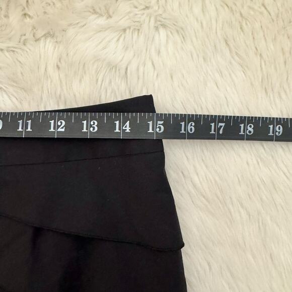 BCBGMAXAZRIA Black Tiered Layered Mini Skirt 2 - Picture 9 of 10